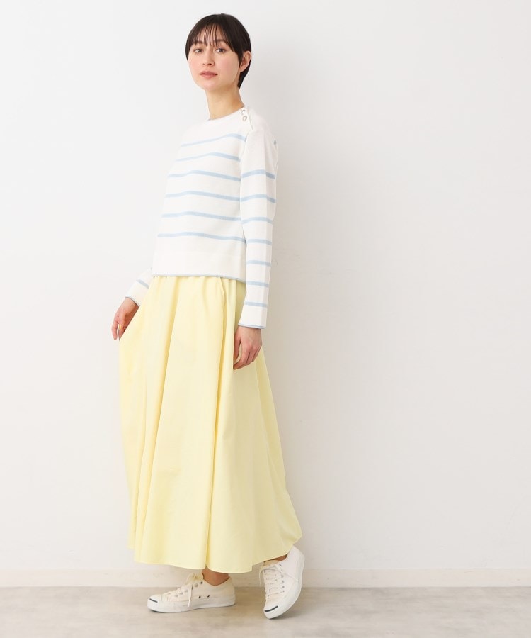 デッサン(レディース)(Dessin(Ladies))の【洗える】肩ボタン付きボーダーニット（XS～L）7
