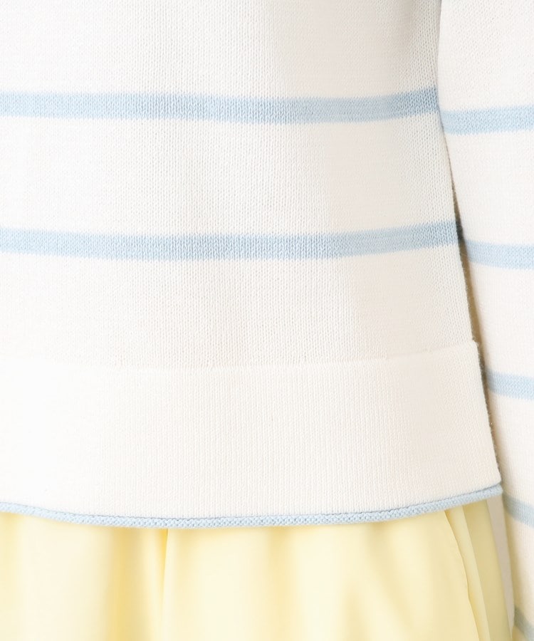 デッサン(レディース)(Dessin(Ladies))の【洗える】肩ボタン付きボーダーニット（XS～L）22