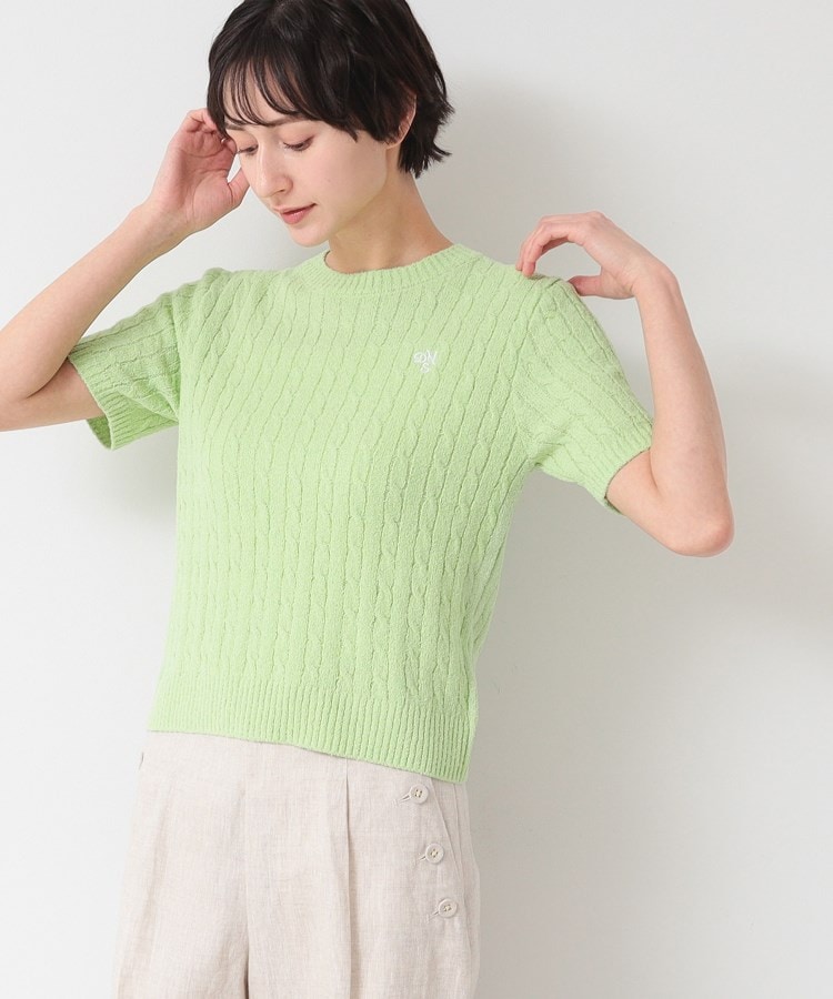 デッサン(レディース)(Dessin(Ladies))の【洗える】ケーブルクルーネックニット5