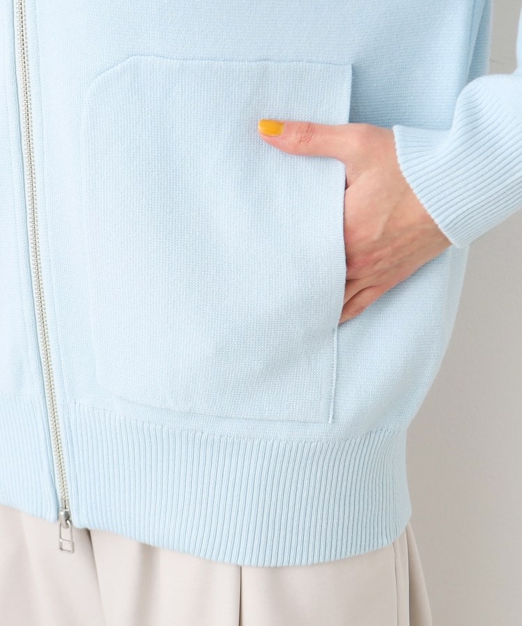 デッサン(レディース)(Dessin(Ladies))の【洗える】フーデットニットミラノリブカーデ14