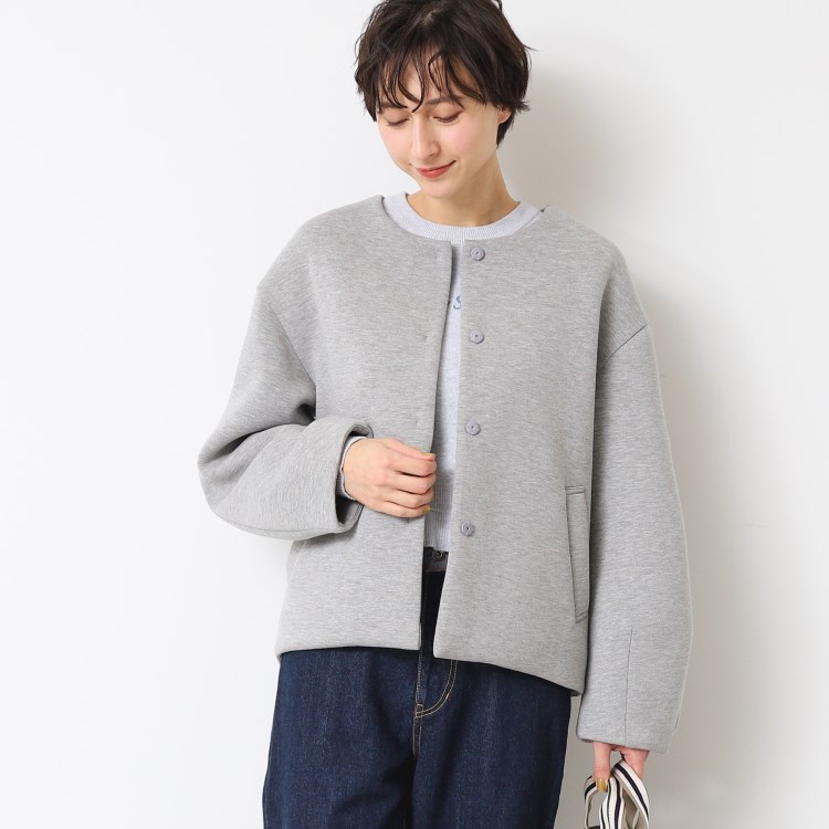 デッサン(レディース)(Dessin(Ladies))の【洗える】ダンボールニットジャケット（S～L） テーラードジャケット