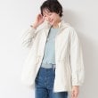デッサン(レディース)(Dessin(Ladies))のウエストドロストフーデットブルゾン（S～L） オフホワイト(003)