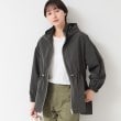 デッサン(レディース)(Dessin(Ladies))のウエストドロストフーデットブルゾン（S～L） チャコールグレー(014)