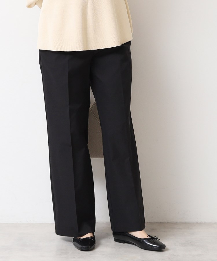 デッサン(レディース)(Dessin(Ladies))の【洗える・後ろゴム】センタープレス入りセミワイドパンツ（XS～L）1