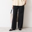 デッサン(レディース)(Dessin(Ladies))の【洗える・後ろゴム】センタープレス入りセミワイドパンツ（XS～L） ブラック(019)