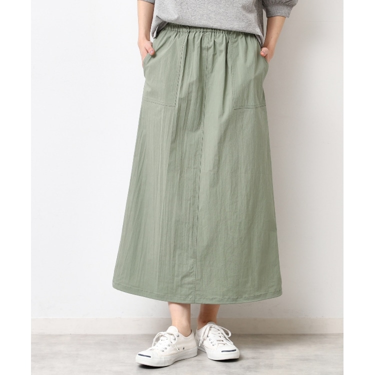 デッサン(レディース)(Dessin(Ladies))の【洗える】ドローコード付きスカート（XS～L） マキシ・ロングスカート