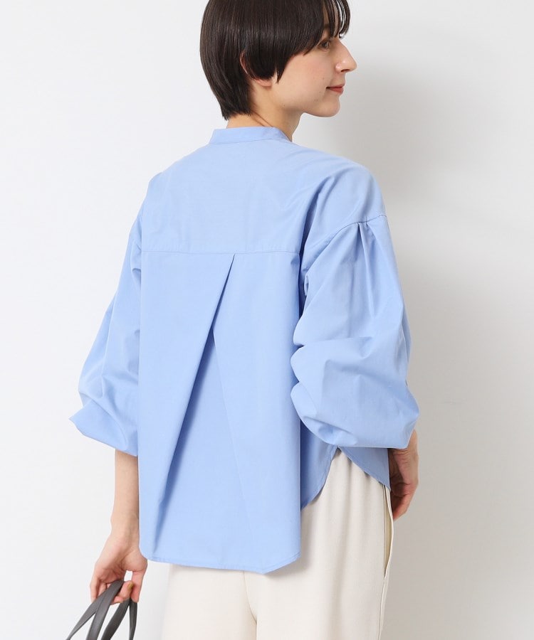 デッサン(レディース)(Dessin(Ladies))の【洗える】バンドカラー袖デザインシャツ（S～L）10