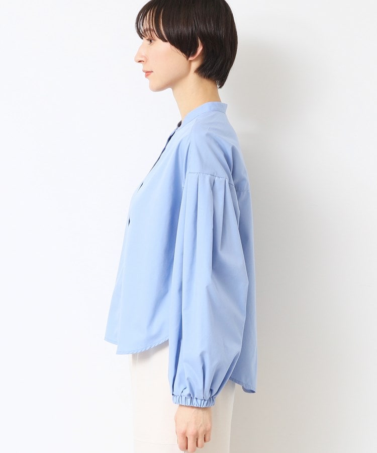 デッサン(レディース)(Dessin(Ladies))の【洗える】バンドカラー袖デザインシャツ（S～L）14