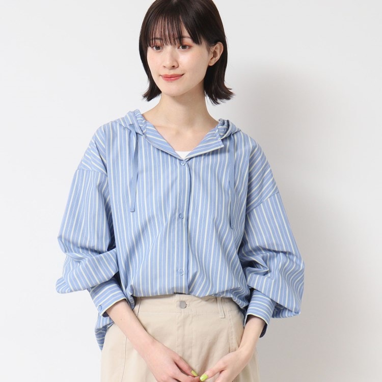 デッサン(レディース)(Dessin(Ladies))の【洗える・4サイズ展開】フーデットブラウス（XS～L） シャツ・ブラウス