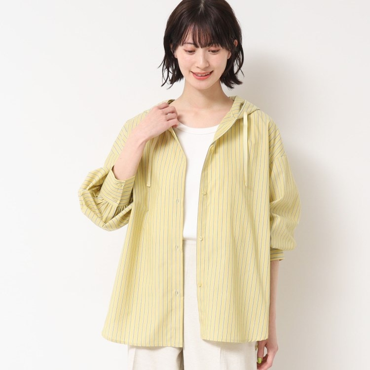 デッサン(レディース)(Dessin(Ladies))の【洗える・4サイズ展開】フーデットブラウス（XS～L） シャツ・ブラウス