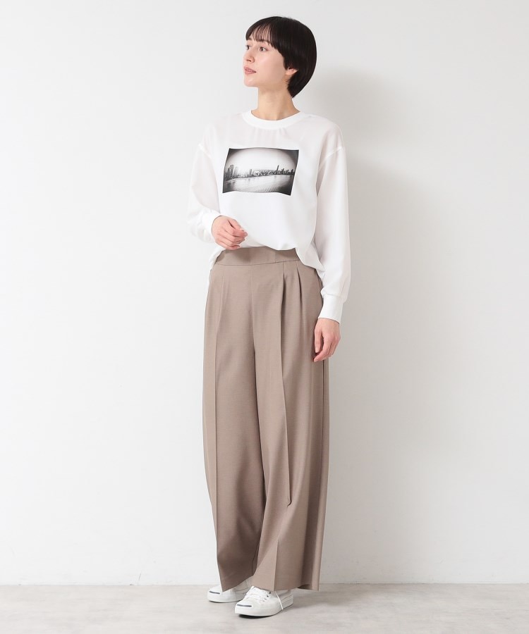 デッサン(レディース)(Dessin(Ladies))の【洗える】バックヘンリープリントブラウス（XS～L）3