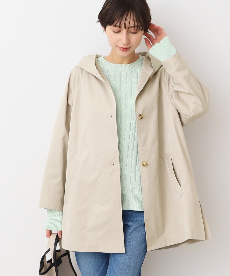 デッサン(レディース)(Dessin(Ladies))の【洗える】フーデッドハーフコート（S～L）5