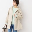 デッサン(レディース)(Dessin(Ladies))の【洗える】フーデッドハーフコート（S～L） ライトベージュ(051)