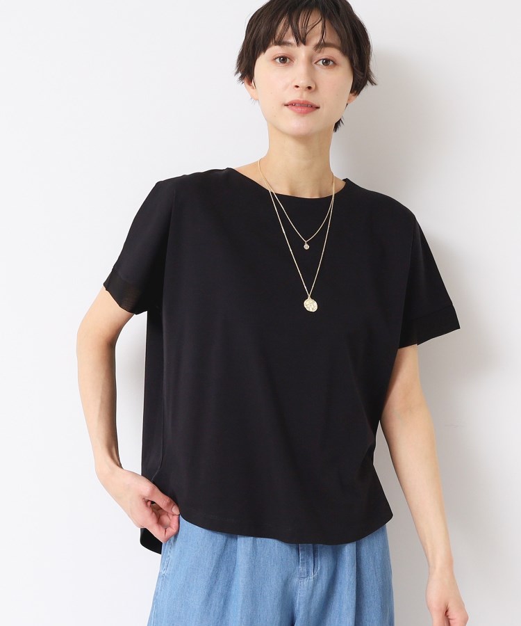 デッサン(レディース)(Dessin(Ladies))の【接触冷感・洗える】美光沢カットソーゆったりシルエット5