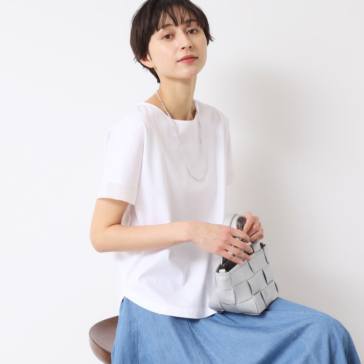 デッサン(レディース)(Dessin(Ladies))の【接触冷感・洗える】美光沢カットソーゆったりシルエット カットソー