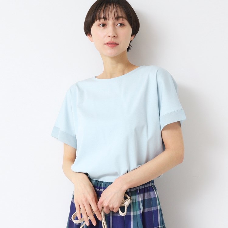 デッサン(レディース)(Dessin(Ladies))の【接触冷感・洗える】美光沢カットソーゆったりシルエット カットソー