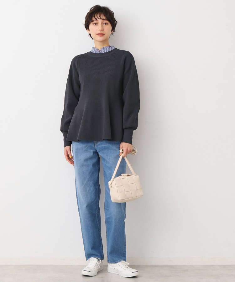 デッサン(レディース)(Dessin(Ladies))の【洗える】ペプラムニット3