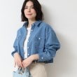 デッサン(レディース)(Dessin(Ladies))の【洗える】クロップドデニムジャケット2