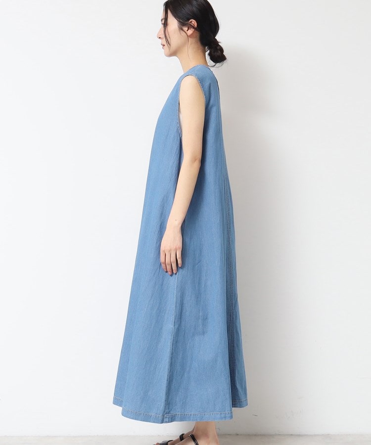 デッサン(レディース)(Dessin(Ladies))の【洗える】綿麻デニムワンピース14