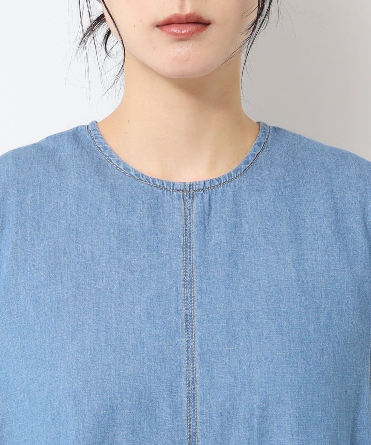デッサン(レディース)(Dessin(Ladies))の【洗える】綿麻デニムワンピース16