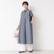 デッサン(レディース)(Dessin(Ladies))の【洗える】オリジナルストライプ柄シャツワンピース（S～L）6