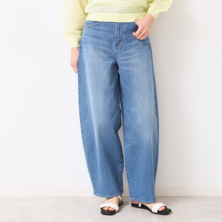 デッサン(レディース)(Dessin(Ladies))の【洗える】デニムカーブパンツ デニムパンツ
