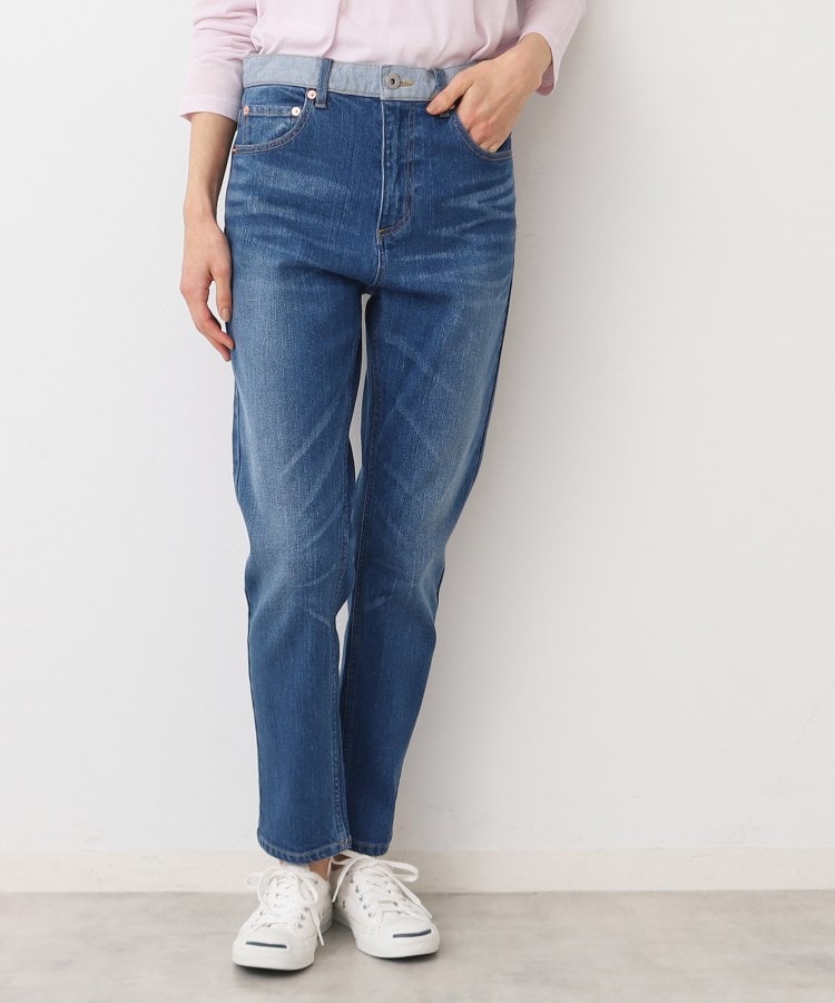 デッサン(レディース)(Dessin(Ladies))の【洗える】デニムスリムパンツ ブルー(092)