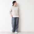 デッサン(レディース)(Dessin(Ladies))の【洗える・ウエストゴム】ストライプリラックスパンツ15