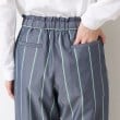 デッサン(レディース)(Dessin(Ladies))の【洗える・ウエストゴム】ストライプリラックスパンツ21