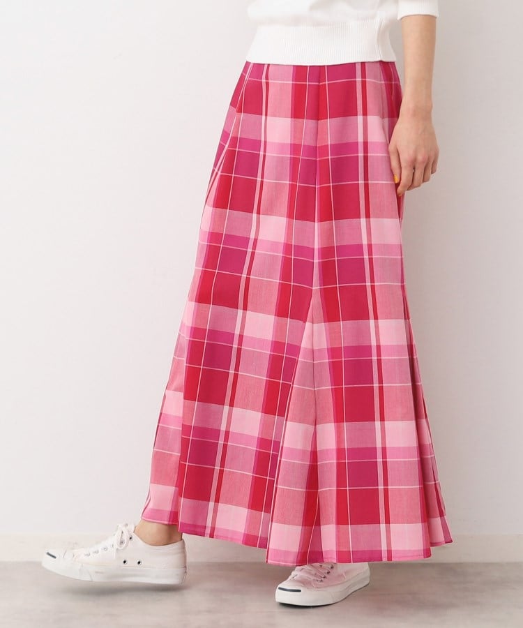 デッサン(レディース)(Dessin(Ladies))の【洗える・4サイズ展開】チェック柄マーメイドスカート（XS～L）5