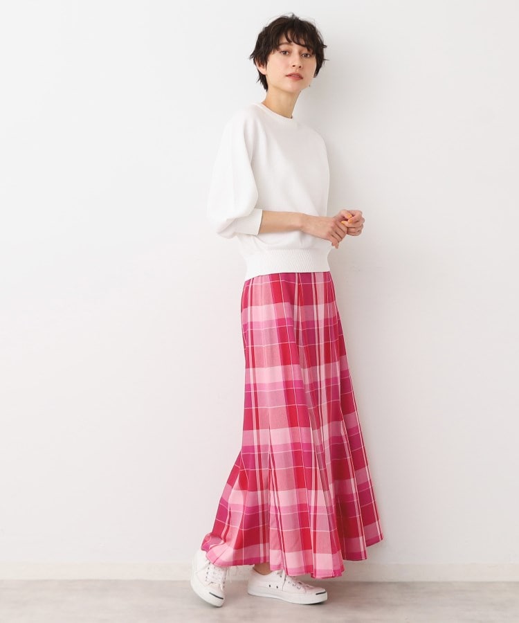 デッサン(レディース)(Dessin(Ladies))の【洗える・4サイズ展開】チェック柄マーメイドスカート（XS～L）6