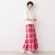 デッサン(レディース)(Dessin(Ladies))の【洗える・4サイズ展開】チェック柄マーメイドスカート（XS～L）6