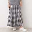 デッサン(レディース)(Dessin(Ladies))の【洗える・4サイズ展開】チェック柄マーメイドスカート（XS～L） チャコールグレー(214)