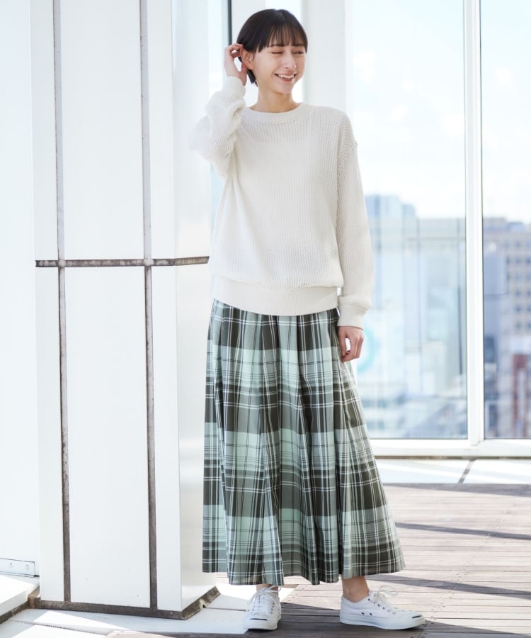 デッサン(レディース)(Dessin(Ladies))の◆【ウエストゴム・洗える】映えチェック柄スカート（XS～L）7