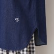 デッサン(レディース)(Dessin(Ladies))の【洗える】フリルネックデニムシャツ14