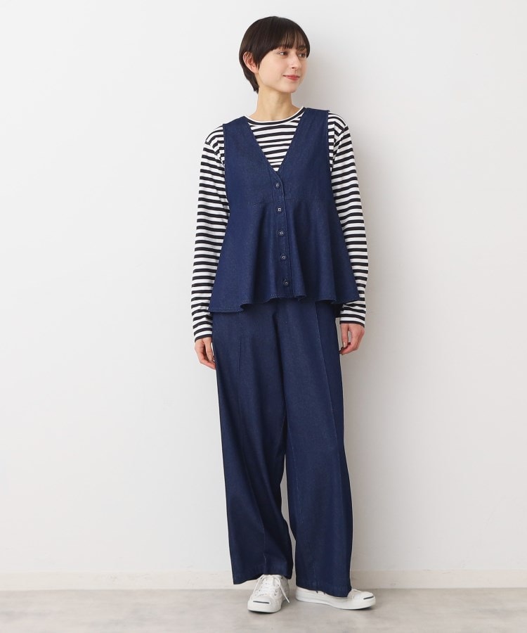 デッサン(レディース)(Dessin(Ladies))の【洗える】デニムペプラムベスト7