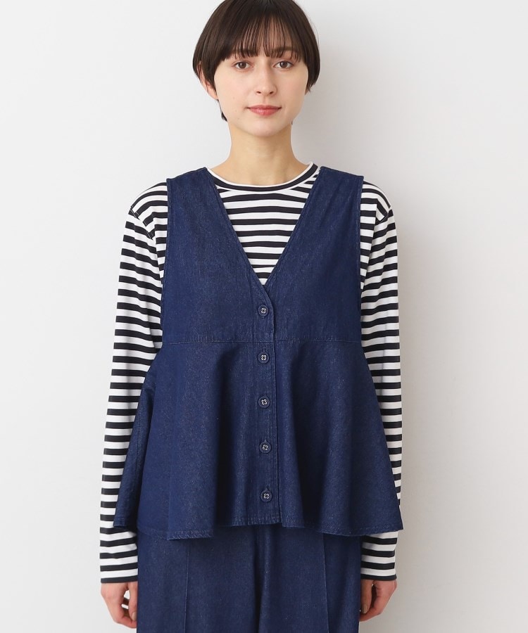 デッサン(レディース)(Dessin(Ladies))の【洗える】デニムペプラムベスト9