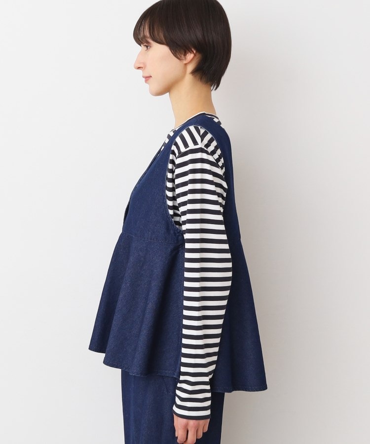 デッサン(レディース)(Dessin(Ladies))の【洗える】デニムペプラムベスト10