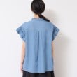 デッサン(レディース)(Dessin(Ladies))の【洗える】ギャザーフリル綿麻デニムブラウス15