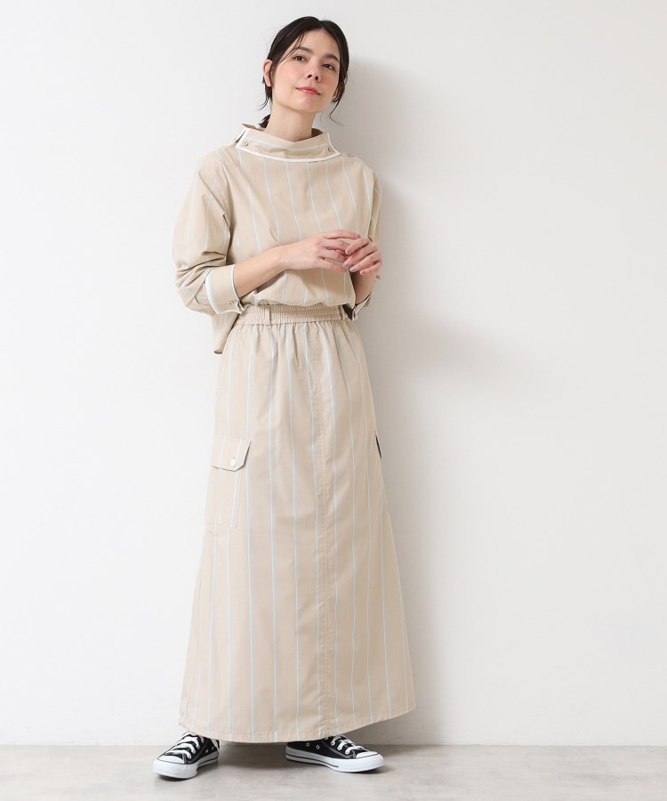 デッサン(レディース)(Dessin(Ladies))の【洗える】ロールネックストライプブラウス（S～L）3