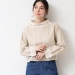 デッサン(レディース)(Dessin(Ladies))の【洗える】ロールネックストライプブラウス（S～L） グレージュ(350)