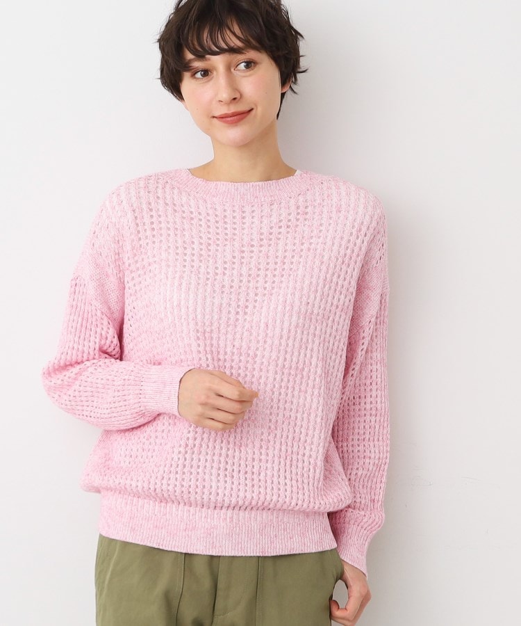 デッサン(レディース)(Dessin(Ladies))の【洗える】メッシュニット（S～L） ピンク(071)