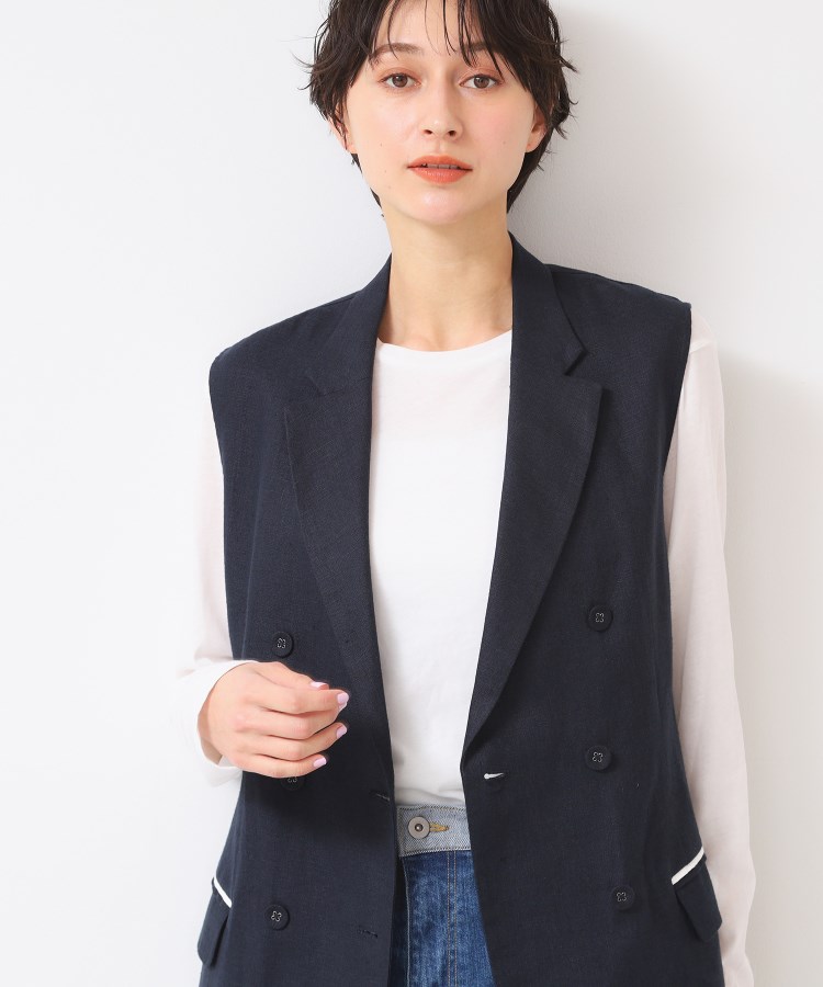 アニエスベー リネンジャケット フランス製 Chato Lufsen アニエス agnes b. リネンジャケット 仏製 Chato Lufsen メンズ