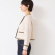 デッサン(レディース)(Dessin(Ladies))の【セットアップ可能・洗える】配色クルーネック麻ジャケット10