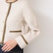 デッサン(レディース)(Dessin(Ladies))の【セットアップ可能・洗える】配色クルーネック麻ジャケット13
