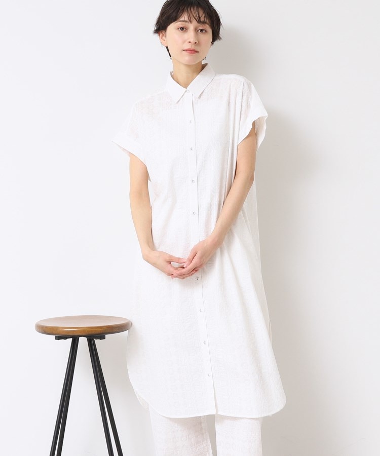 デッサン(レディース)(Dessin(Ladies))の【インド刺繍・セットアップ可能・洗える】シャツワンピース1