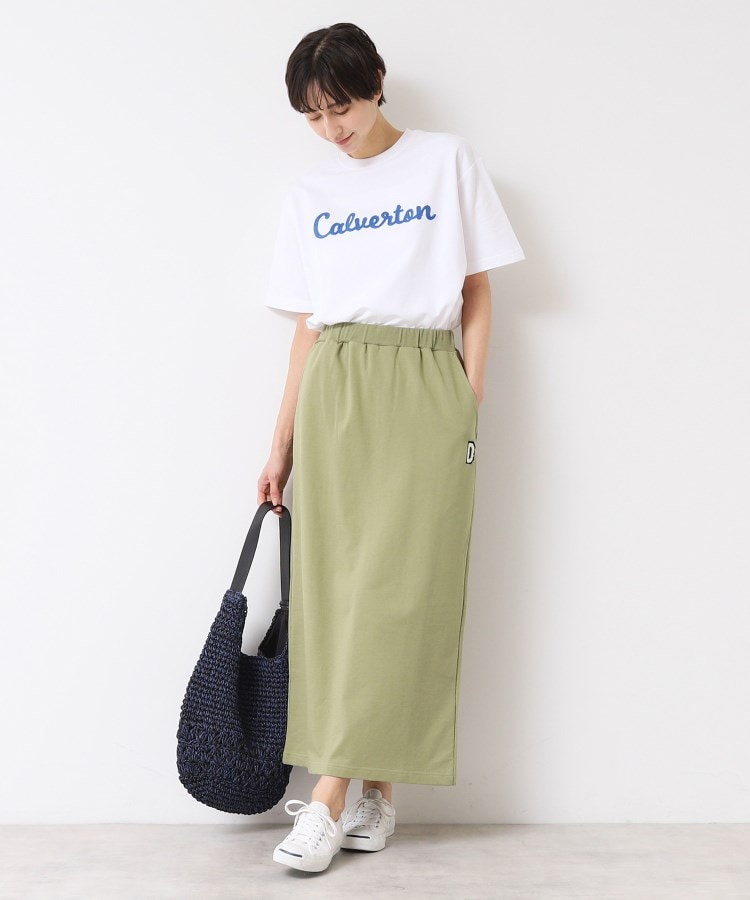デッサン(レディース)(Dessin(Ladies))の【セットアップ可能・ウエストゴム・洗える】ミニ裏毛タイトスカート2