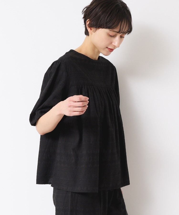 デッサン(レディース)(Dessin(Ladies))の【インド刺繍・セットアップ可能・洗える】クルーネックブラウス1