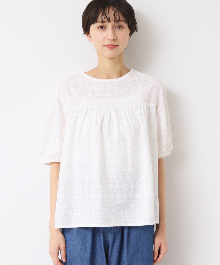デッサン(レディース)(Dessin(Ladies))の【インド刺繍・セットアップ可能・洗える】クルーネックブラウス9