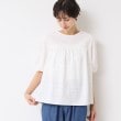 デッサン(レディース)(Dessin(Ladies))の【インド刺繍・セットアップ可能・洗える】クルーネックブラウス ホワイト(002)